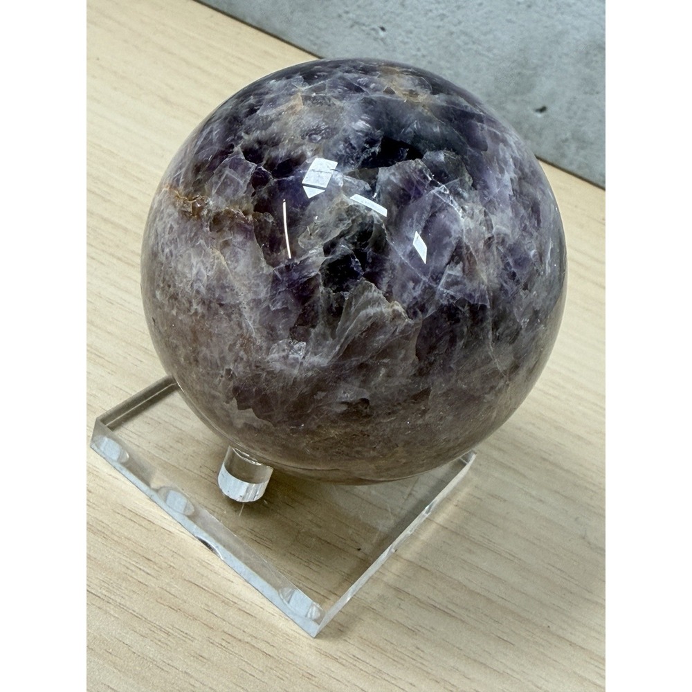 Natural Dream Amethyst Quartz Crystal Sphere Ball Healing 340 Grams